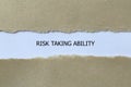 risk taking ability on white paper