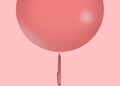 Risk to be close concept. Balloon about to fall on a pen. A pencil about to touch an air ball. business risks