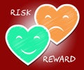 Risk Versus Reward Analysis Words Contrasts The Cost Of A Decision And The Payoff - 3d Illustration