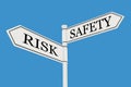 Risk versus Safety messages, direction conceptual image decision change