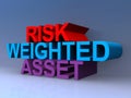 Risk weighted asset Royalty Free Stock Photo
