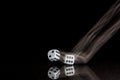 Risking All on a Roll of the Dice Royalty Free Stock Photo