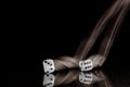 Risking All on a Roll of the Dice Royalty Free Stock Photo