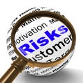 Risks Magnifier Definition Shows Insecurity And Financial Risks
