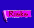 Risks Word Means Investing Online Profit And Loss