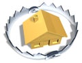 Risky House Trap Royalty Free Stock Photo