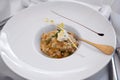 Risotto with chantarelle Royalty Free Stock Photo