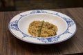 Risotto of funghi porcini - Traditional recipe from Italy Royalty Free Stock Photo