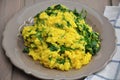 Risotto Milanese with saffron Royalty Free Stock Photo