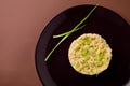 Risotto With Minced Leek Royalty Free Stock Photo