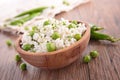 Risotto with pea Royalty Free Stock Photo