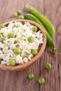 Risotto with pea Royalty Free Stock Photo