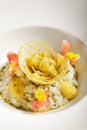 Risotto with pear close up Royalty Free Stock Photo