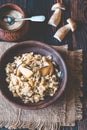 Risotto with porcini mushrooms Royalty Free Stock Photo
