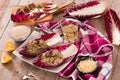 Risotto with red radicchio. Royalty Free Stock Photo