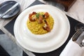 Risotto Saffron with Griled Prawn, American Style Luxury Restuarant