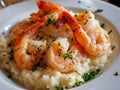 Risotto with scampi cream