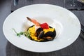 Risotto with seafood rice, shrimp and mussels Royalty Free Stock Photo