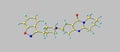 Risperidone medication molecular structure isolated on grey Royalty Free Stock Photo