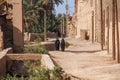 Rissani, Morocco - Oct 18, 2019: People at the Kasbah of Rissani in Morocco Royalty Free Stock Photo