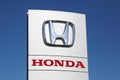 Honda logo on a panel Royalty Free Stock Photo