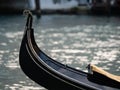 Risso or Ringlet Venetian Gondola Sern Detail Royalty Free Stock Photo