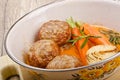 Rissoles with vegetables Royalty Free Stock Photo