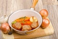 Rissoles with vegetables Royalty Free Stock Photo