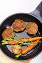 Rissoles with vegetables Royalty Free Stock Photo