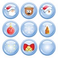 ÃÂ¡ristmas buttons Royalty Free Stock Photo