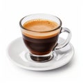 Ristretto Coffee Isolated On White Background