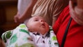 Rite of the baptism of the little boy in the Christian tradition