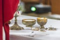 The rite of the Eucharist Royalty Free Stock Photo