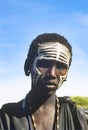 Rite of Passage Masai Boy Painted Face Royalty Free Stock Photo