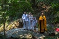 During rites Baptism immersion in water - the first and most important Christian sacrament.