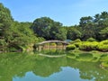 Ritsurin Garden in Takamatsu city, Kagawa, Japan. Royalty Free Stock Photo