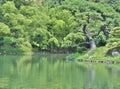 Ritsurin Garden in Takamatsu, Japan. Royalty Free Stock Photo