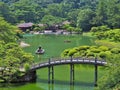 Ritsurin Garden in Takamatsu, Japan. Royalty Free Stock Photo