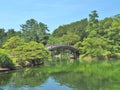 Ritsurin Garden in Takamatsu, Japan. Royalty Free Stock Photo