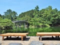 Ritsurin Garden in Takamatsu, Kagawa Prefecture, Japan. Royalty Free Stock Photo