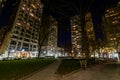 Rittenhouse Square in Center City at Night in Philadelphia, Penn