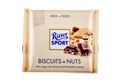 Ritter Sport chocolate bar isolated on white background Royalty Free Stock Photo
