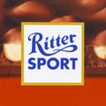 Ritter Sport chocolate company logo square Royalty Free Stock Photo