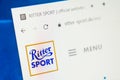 Ritter sport Web Site. Selective focus.