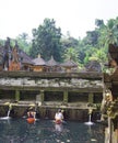 Ritual bathing ceremony Bali Indonesia