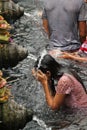 Ritual Bathing Ceremony at Tampak Siring, Bali Indonesia