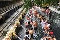 Ritual Bathing at Puru Tirtha Empul, Bali Royalty Free Stock Photo