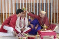 Ritual in Indian Hindu wedding Royalty Free Stock Photo