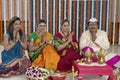 Ritual in Indian Hindu wedding Royalty Free Stock Photo