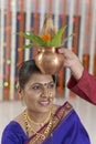 Ritual in Indian Hindu wedding Royalty Free Stock Photo